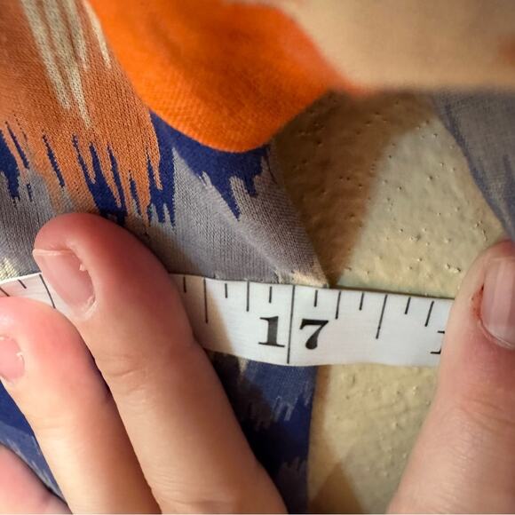 Tuckernuck Banjanan Blue Red Cotton Ikat Long Sleeve Mini Dress XS - Picture 9 of 12